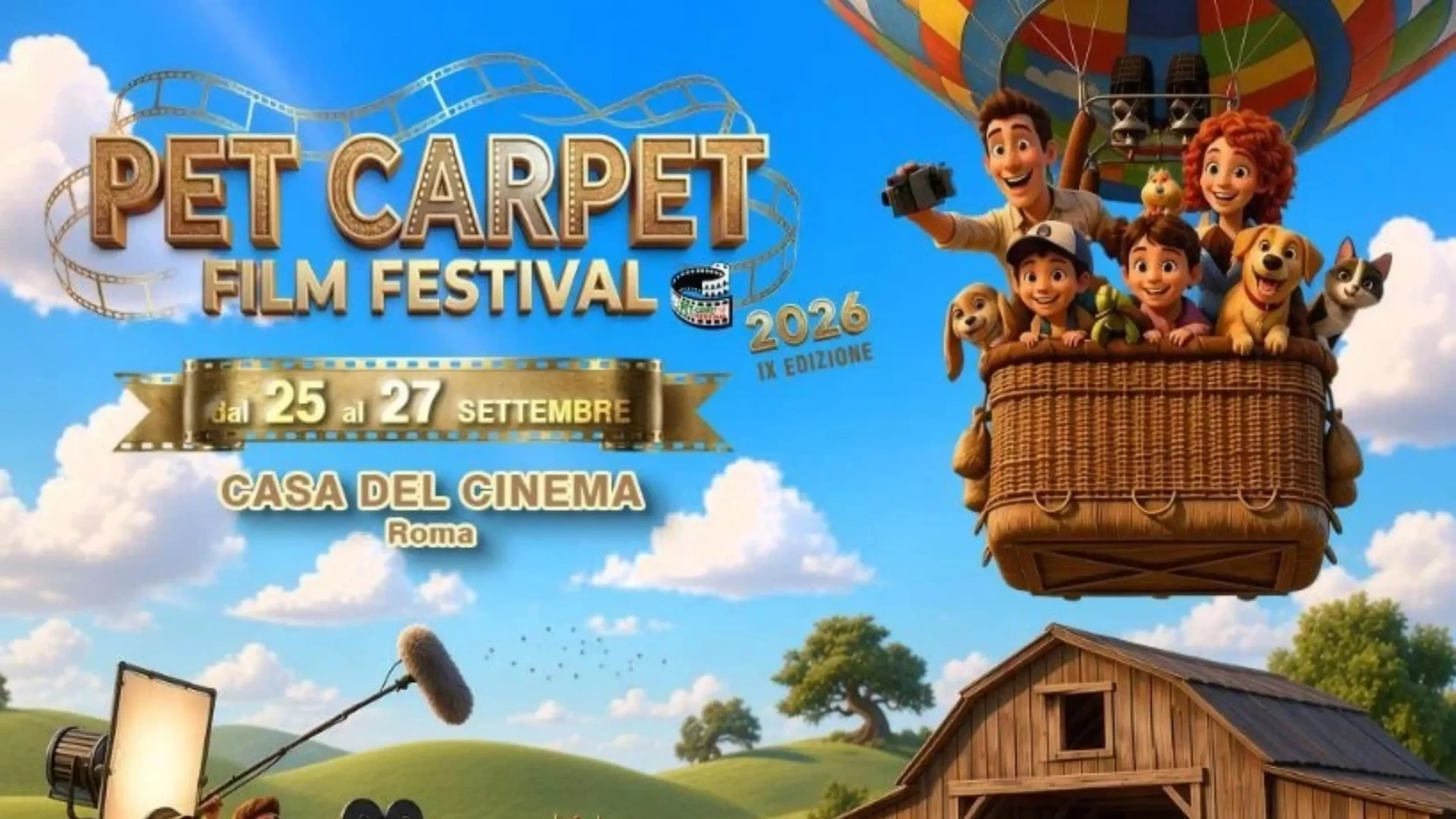 Pet Carpet Film Festival 2026: a Roma dal 25 al 27 settembre la nona edizione dedicata agli animali