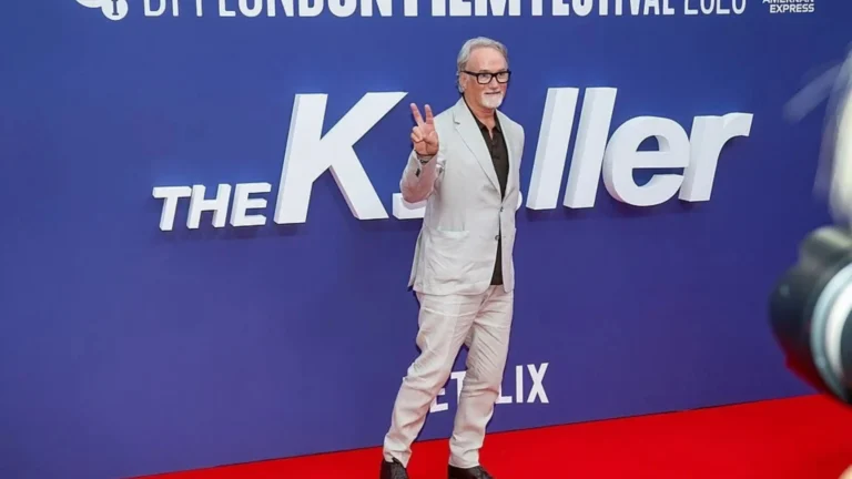 David Fincher alla premiere di The Killer